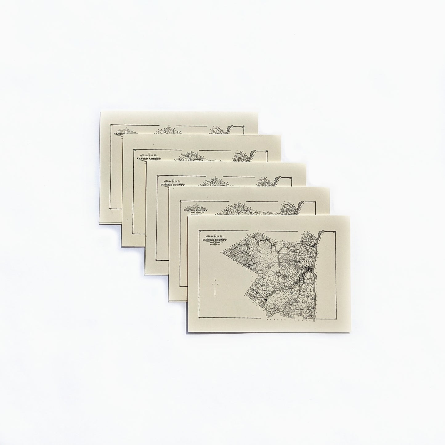 Small Map Folded Card Set